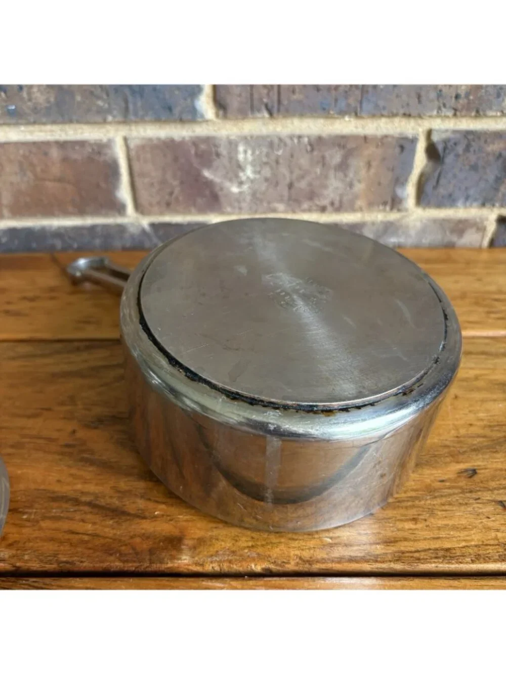 1801 Revere Ware PRO-LINE Stainless 1.5Qt Copper Core Saucepan Pot w/Lid 6725